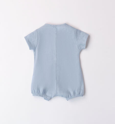 Pagliaccetto neonato in lino  L.BLUE-3964