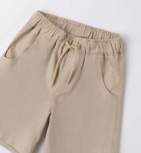 SHORT WOVEN TROUSERS  BEIGE-0436