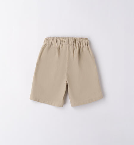 SHORT WOVEN TROUSERS  BEIGE-0436