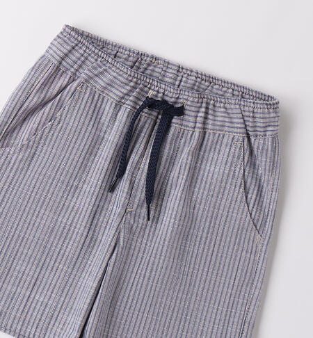 SHORT WOVEN TROUSERS  NAVY-3854