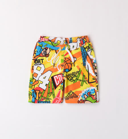Colourful Bermuda shorts for boys ORANGE