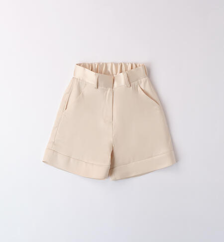 SHORT WOVEN TROUSERS CREAM