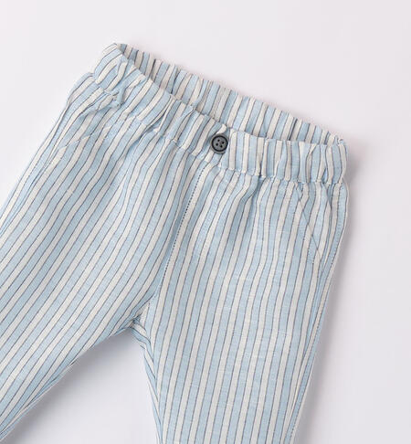Boys' striped trousers AZZURRO-3872