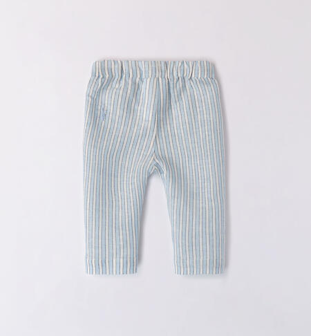 Boys' striped trousers AZZURRO-3872