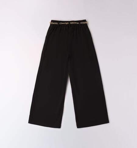 Pantalone con cintura gioiello  NERO-0658