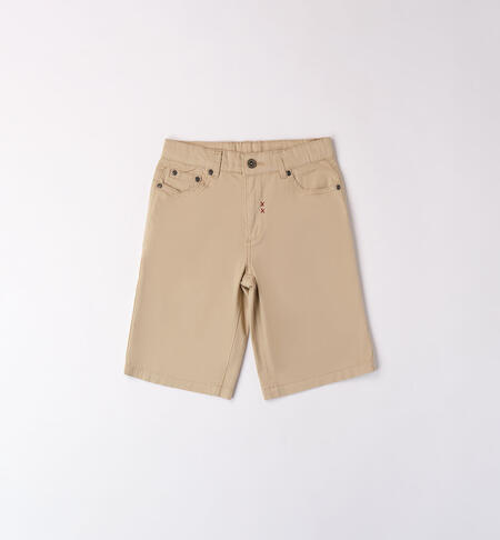 Pantalone corto regular per ragazzo BEIGE-0731