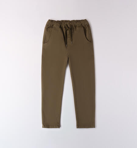 Pantalone da ragazzo iDO VERDE MILITARE -5563