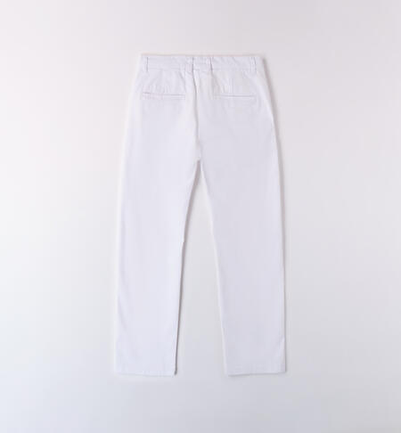 iDO boy's trousers BIANCO-0113