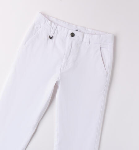 iDO boy's trousers BIANCO-0113