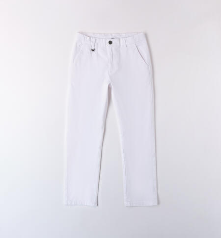 iDO boy's trousers BIANCO-0113