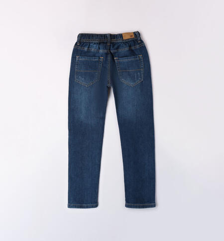 Boys' denim trousers STONE WASHED-7450