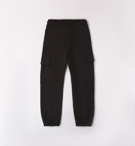 Pantalone in felpa per ragazzo NERO-0658