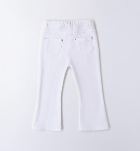 Pants with rhinestones for girls BIANCO-0113