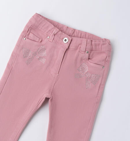 Pants with rhinestones for girls ROSA-3031