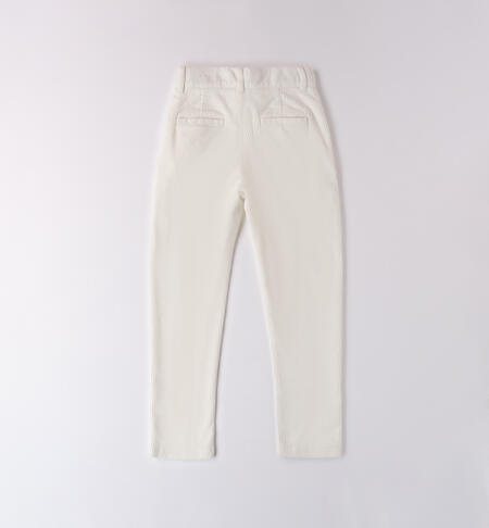 Pantalone per ragazzo in velluto PANNA-0112