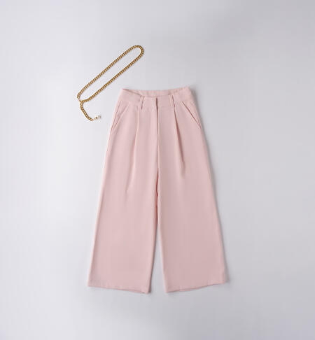 Girl's trousers with belt ROSA-2765