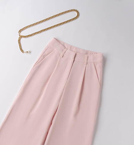 Girl's trousers with belt ROSA-2765