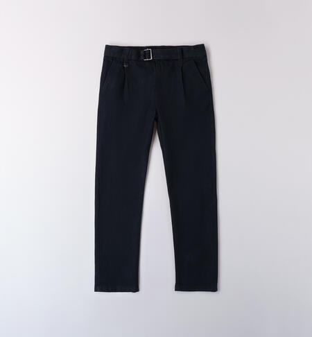 Pantalone ragazzo con cintura BLU