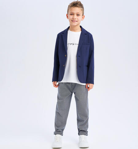 Pantalone ragazzo con portachiavi BLU