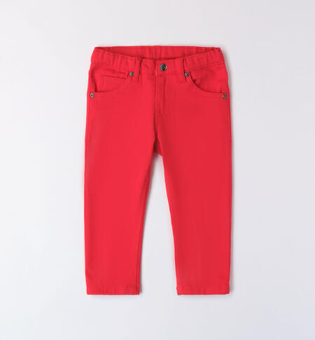 Pantalone regular per bambino ROSSO-2251