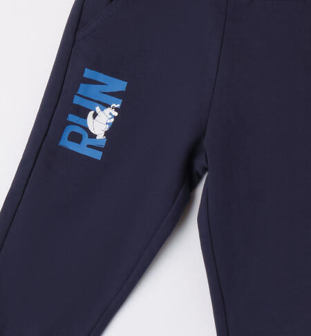 Pantalone tuta blu per bambino NAVY-3854