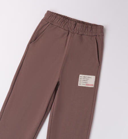 KNITTED TROUSERS  CACAO-0641