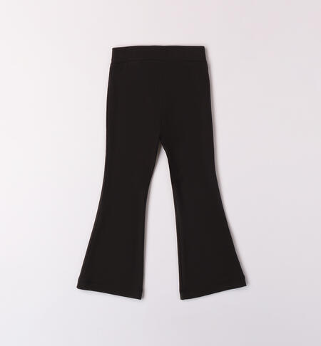 Pantaloni a campana bambina NERO-0658