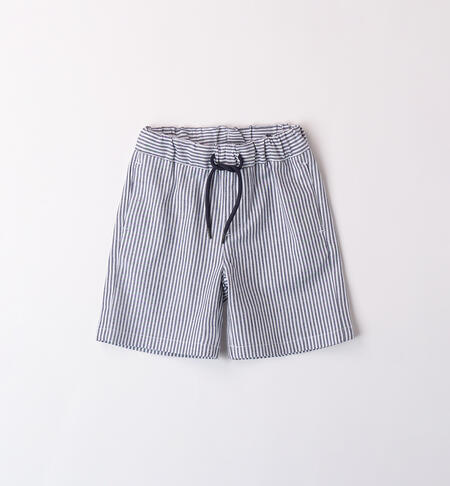 Striped shorts for boys BLUE