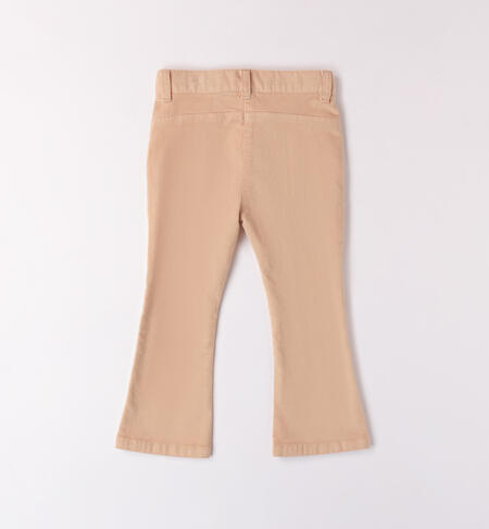 Girl's bell bottoms  BEIGE-0941