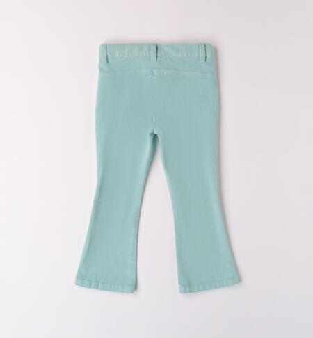 Girl's bell bottoms  DARK MINT-4143