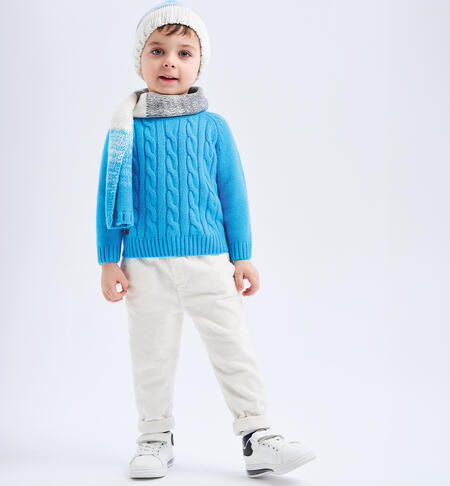 Pantaloni bambino con elastico PANNA