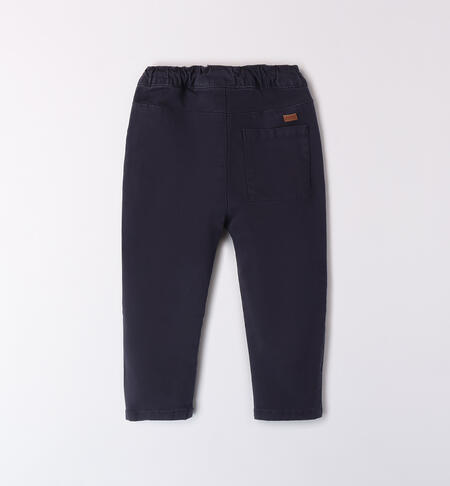 Boy pants with turn-ups NAVY-3885