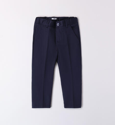 LONG WOVEN TROUSERS BLUE