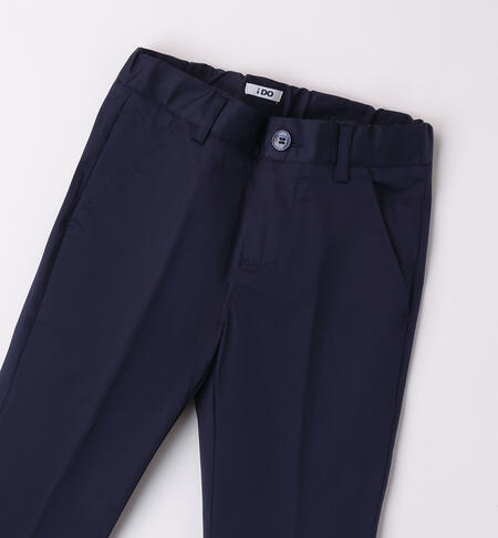 LONG WOVEN TROUSERS  NAVY-3854