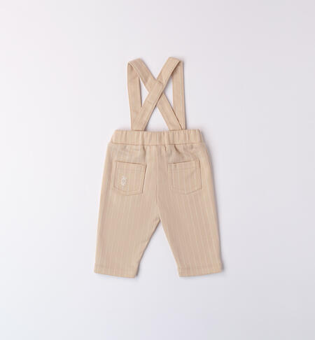 Pantaloni con bretelle neonato
 BEIGE MELANGE-8965