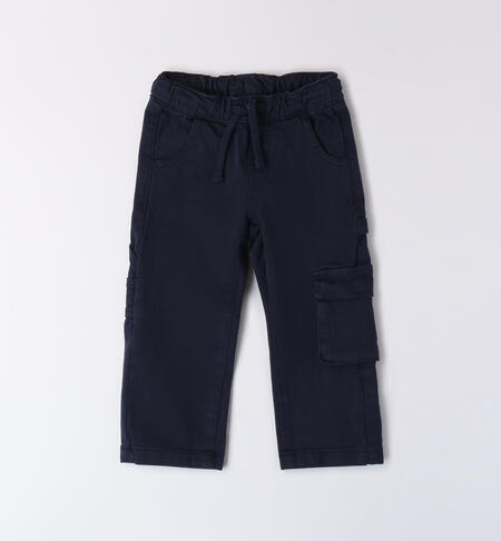 Pantaloni cotone bambino BLU