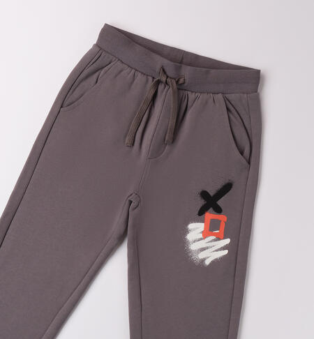 Boy's cotton pants GRIGIO SCURO-0564