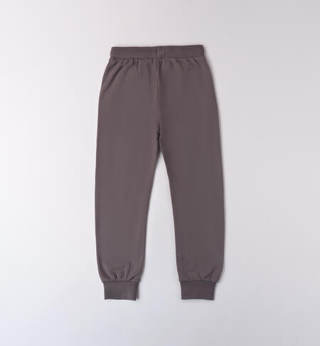 Pantaloni cotone ragazzo GRIGIO SCURO-0564