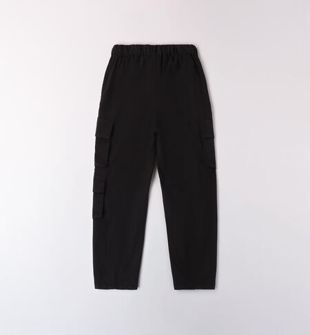 LONG WOVEN TROUSERS  NERO-0658