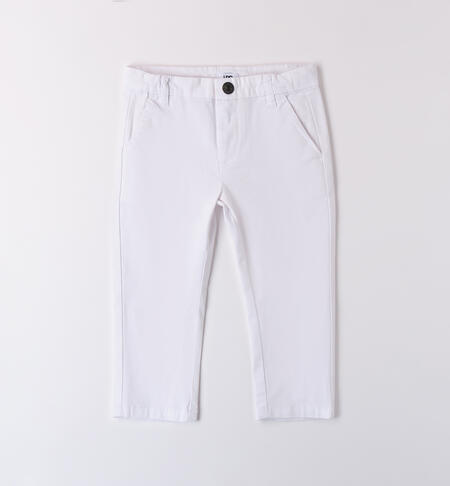 LONG WOVEN TROUSERS WHITE