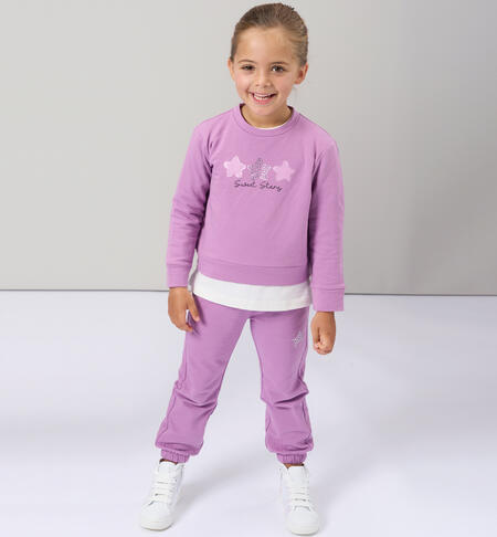 Pantaloni felpa per bambina VIOLA