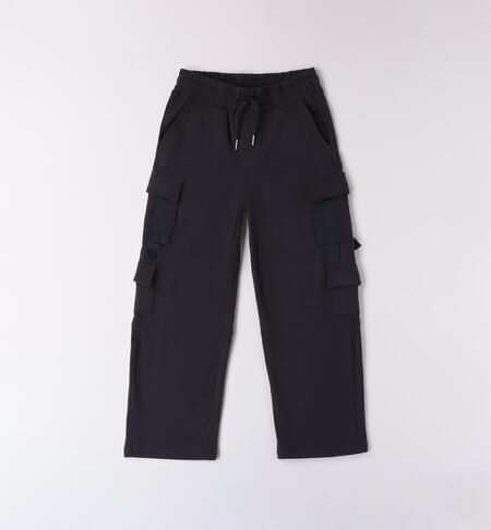 Pantaloni in felpa bambina DARK NAVY-3896