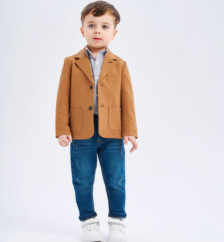 Pantaloni jeans bambino SOVRATINTO BEIGE-7180