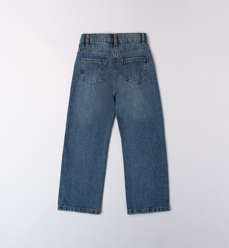 Pantaloni jeans per ragazza STONE WASHED CHIARO-7400