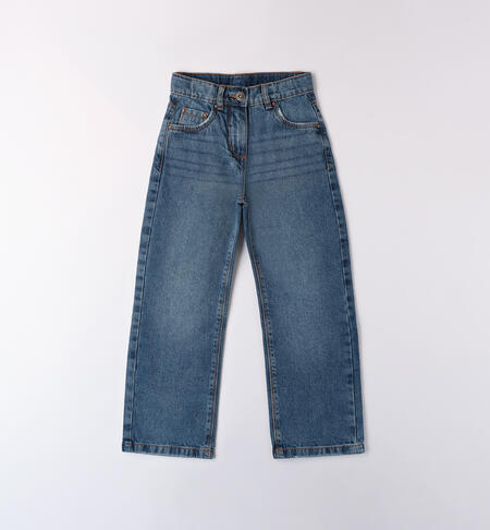 Jeans pants for girl STONE WASHED CHIARO-7400