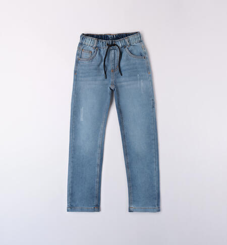 Pantaloni jeans ragazzo SOVRATINTO ECRU-7200