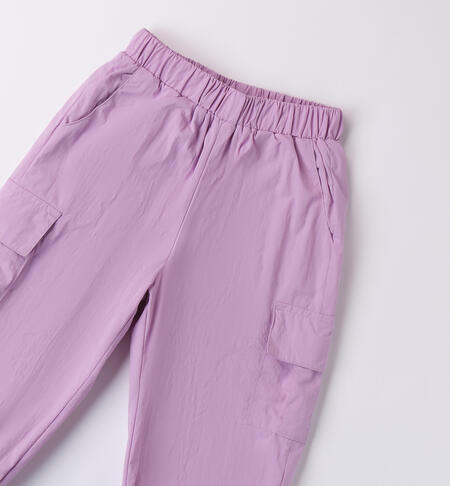 Pantaloni larghi bambina LILAC-3323