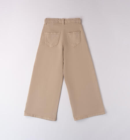 Loose pants for girl BEIGE-0435