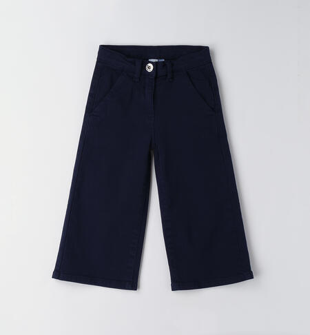 LONG WOVEN TROUSERS BLUE