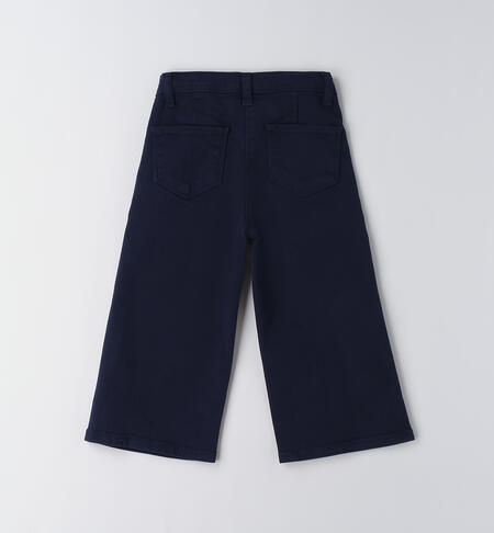 LONG WOVEN TROUSERS  NAVY-3854